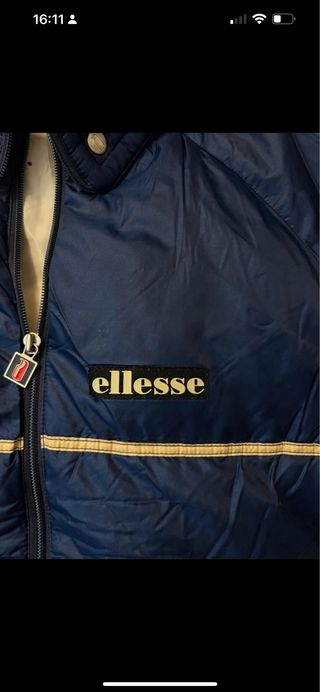 Chaqueta Ellesse Vintage Azul y Blanca