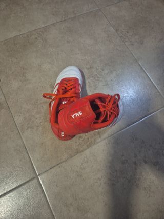 Zapatillas Fútbol Sala Adidas Naranja/Blanco
