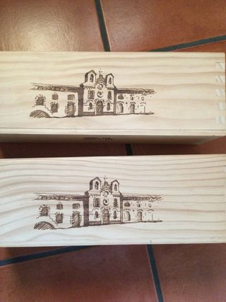 Cajas de madera para vino