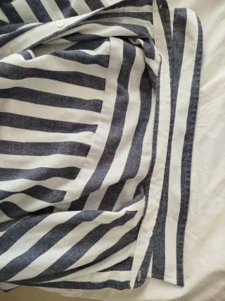 Camicia a righe uomo manica lunga