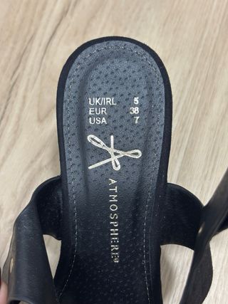 Sandalias de tacón negras