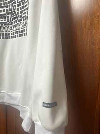 Sudadera EA7 Blanca Talla M