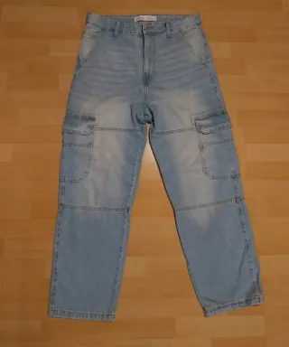 Pantalón vaquero baggy azul