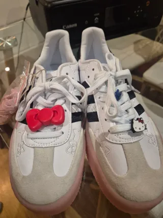 Adidas Deportivas Hello Kitty Blancas Rosas
