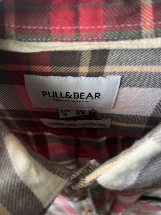 Camisa cuadros Pull&Bear talla S