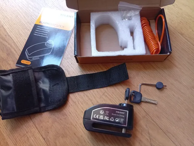 Candado Antirrobo Moto Alarma ZELENY