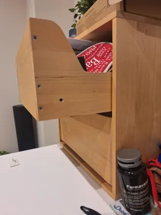 Mini cassettiera in legno Ikea