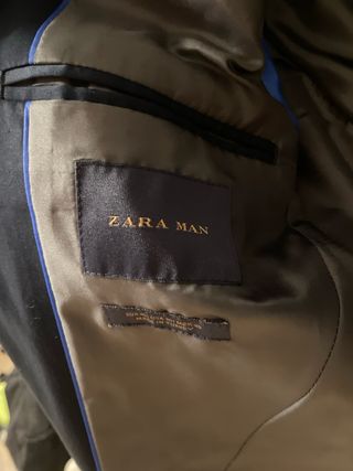 Traje Zara Man Azul Marino