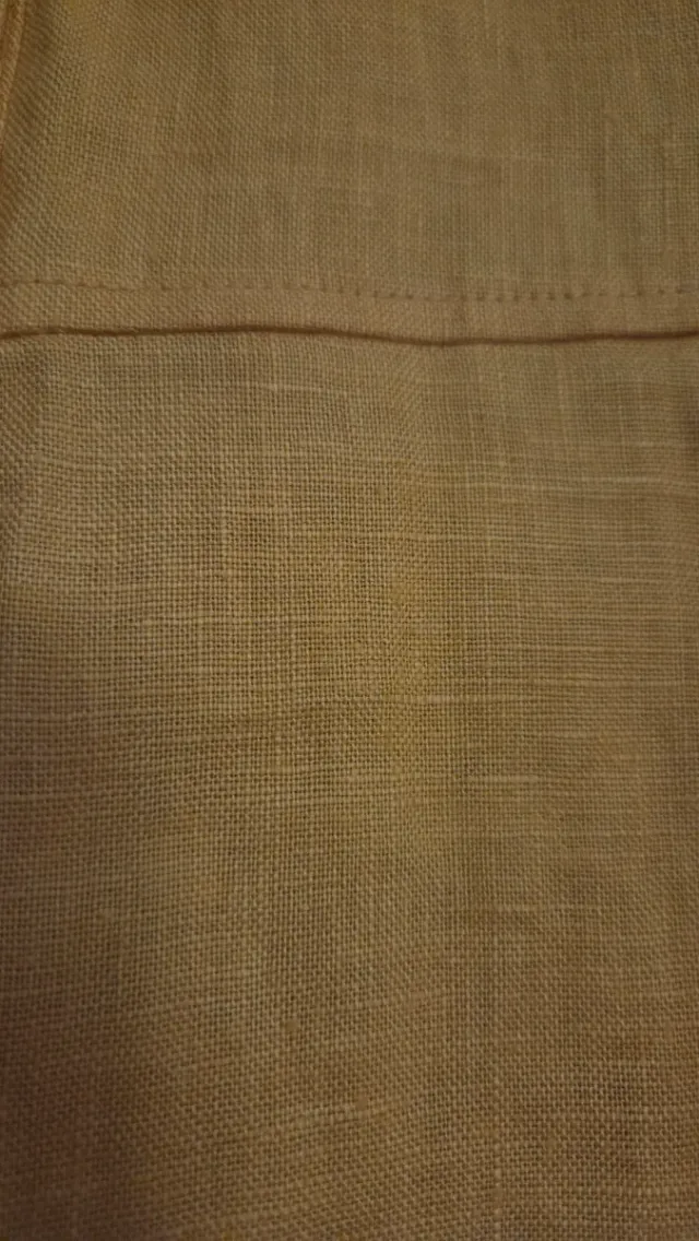 Vestido naranja de lino con cinturón