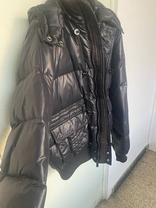 Chaqueta de plumas negra Talla XL