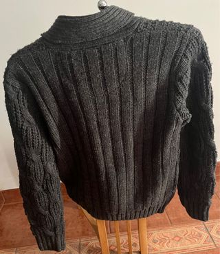 Chaqueta de lana trenzada talla S