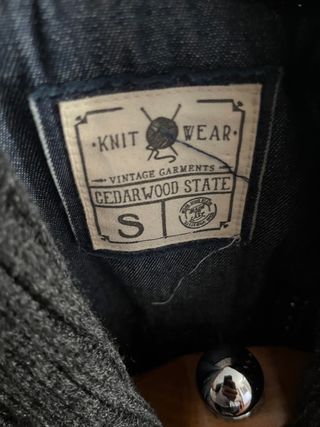 Chaqueta de lana trenzada talla S