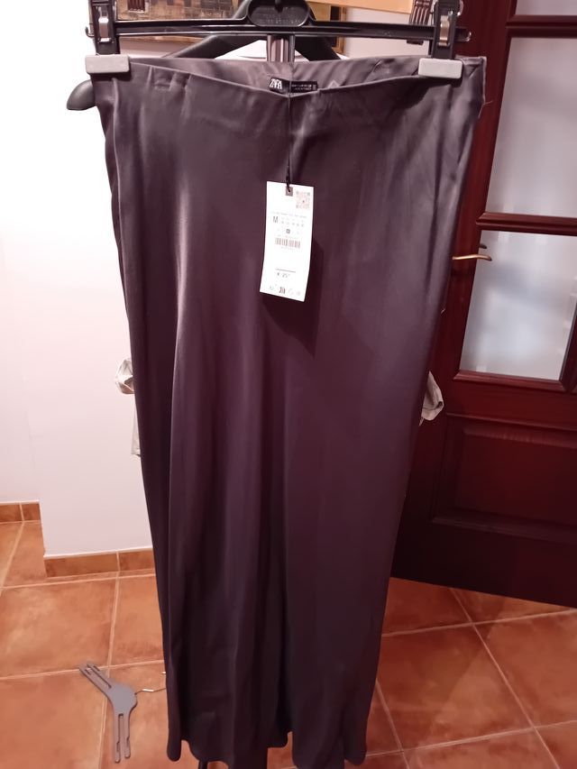 Falda Zara gris Talla M
