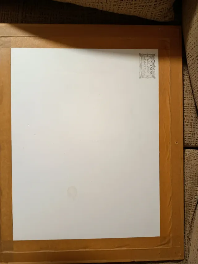 Lámina de cuadro enmarcado