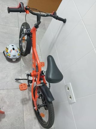 Bicicleta y Patinete Naranja