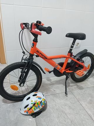 Bicicleta y Patinete Naranja