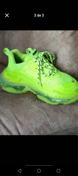 Zapatillas Balenciaga Verde Neón Talla 39
