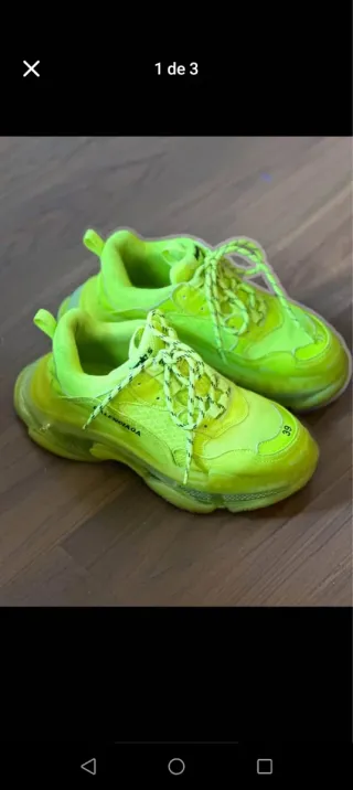 Zapatillas Balenciaga Verde Neón Talla 39