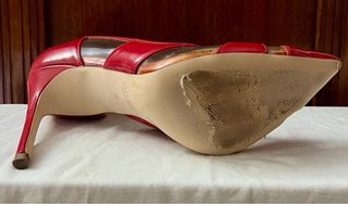 Tacones Zara Basic Rojos Talla 39