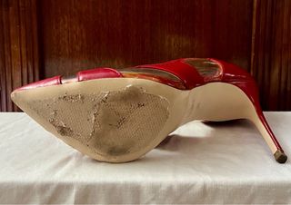 Tacones Zara Basic Rojos Talla 39