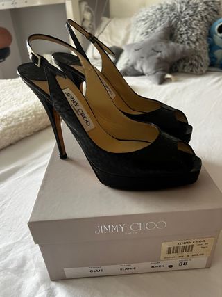 Tacones Jimmy Choo Negros Talla 38