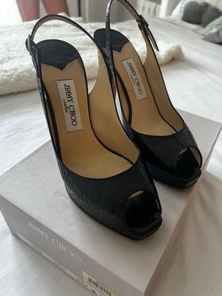 Tacones Jimmy Choo Negros Talla 38