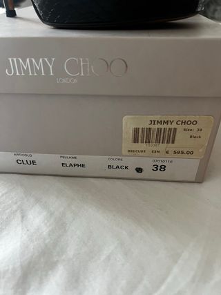 Tacones Jimmy Choo Negros Talla 38