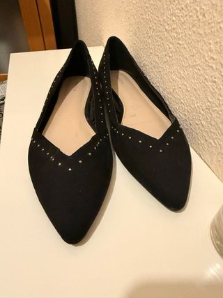 Bailarinas Zapatos Planos Negros Mujer