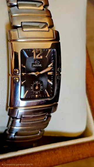 Reloj Jaguar Caballero acero  y oro, SWISS MADE.