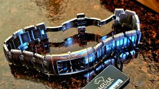 Reloj Jaguar Caballero acero  y oro, SWISS MADE.