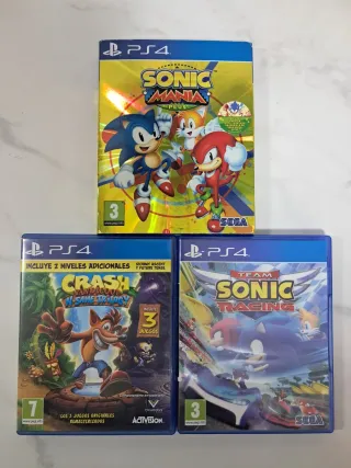 Pack Juegos PS4: Sonic y Crash