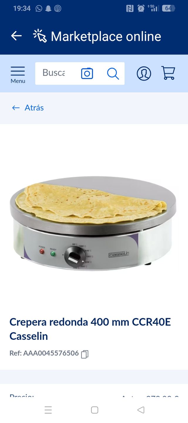 Crepera Casselin CCR40E 400 mm