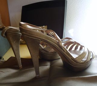 Sandalias Pura Lopez Talla 38 Cava