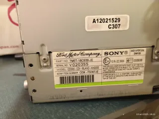 Autorradio Sony Negro Ford Focus MK2 