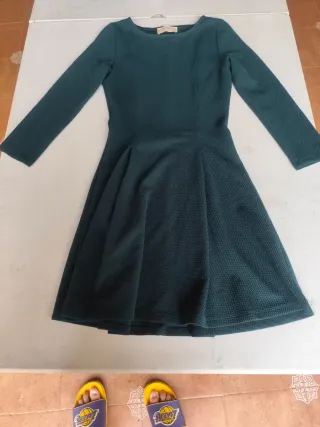 Vestido Pull&Bear verde talla S