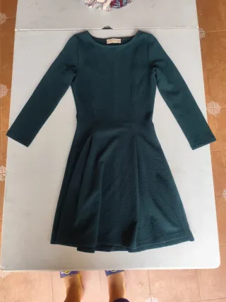 Vestido Pull&Bear verde talla S