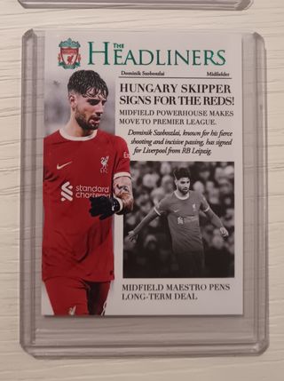 Lotto 4 Card Headliners Futera Liverpool