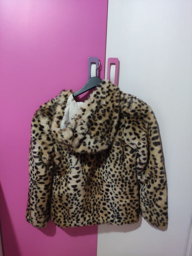 Abrigo peludo leopardo Pepe Jeans Talla M