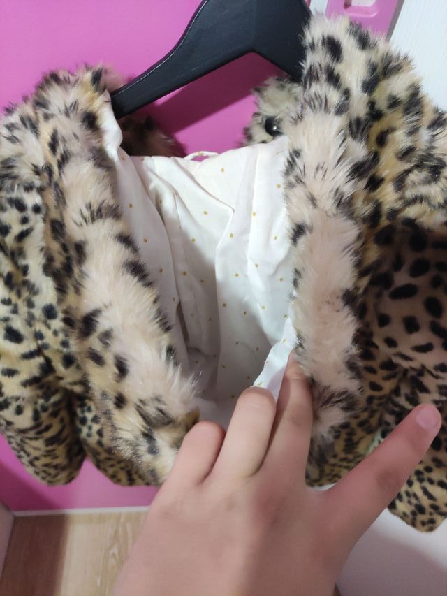 Abrigo peludo leopardo Pepe Jeans Talla M