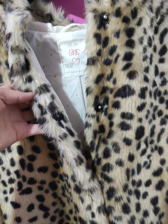 Abrigo peludo leopardo Pepe Jeans Talla M