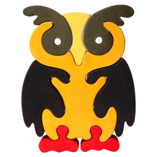 Puzzle 3D Búho de madera decorativo NUEVO 