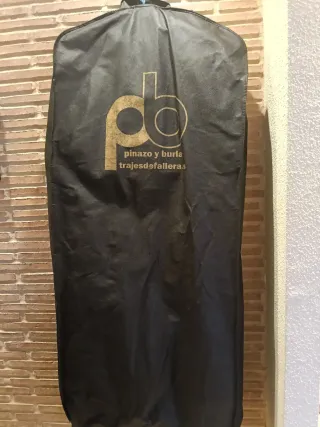 Vestido de Fallera Azul y Dorado
