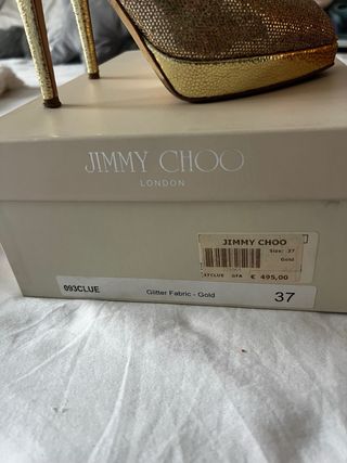 Tacones sandalias Jimmy Choo Dorados