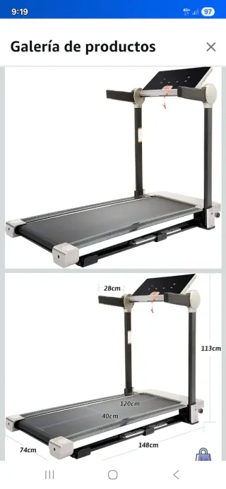 Cinta de Correr Plegable