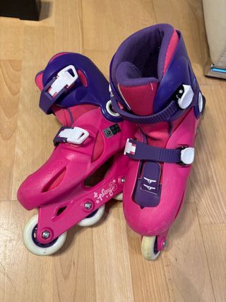 Patines Oxelo Niña Rosa Talla 32-34