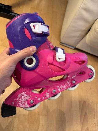 Patines Oxelo Niña Rosa Talla 32-34