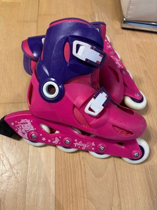 Patines Oxelo Niña Rosa Talla 32-34