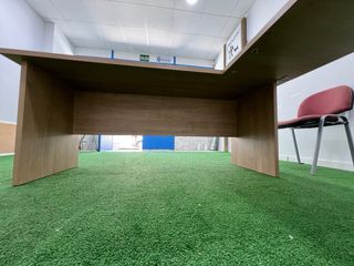 Escritorio de dirección oficina de tres modulos