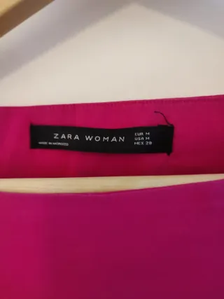 Blusa Zara Woman Fucsia Talla M

