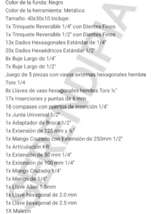 MALETÍN DE 108 PIEZAS (herramientas)